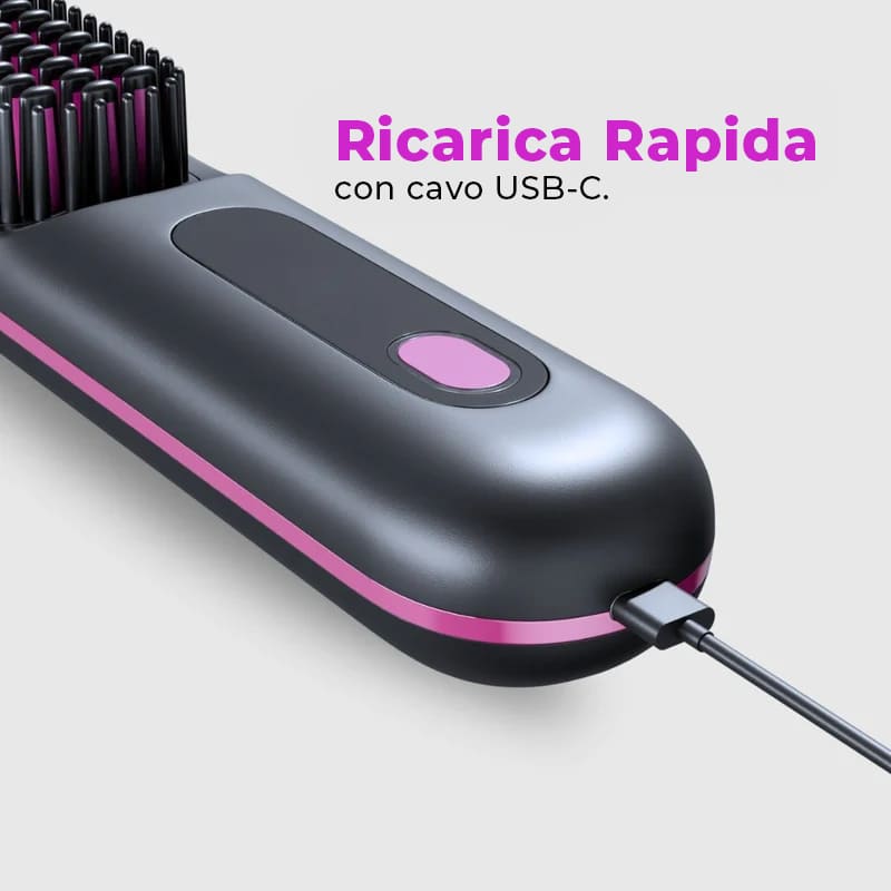 Spazzola Lisciante Portatile Senza Fili DermyLab PRO