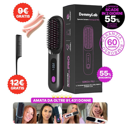 DemmyLab Spazzola Lisciante Senza Fili