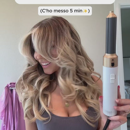 DemmyLab Styler 5 in 1 - Asciuga, Liscia, Arriccia, Modella e dai Volume